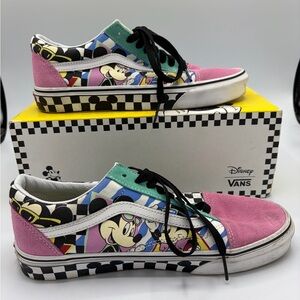 VANS X Disney Old Skool 80’s Mickey Mouse Sneakers Mens 7.5 Womens 9